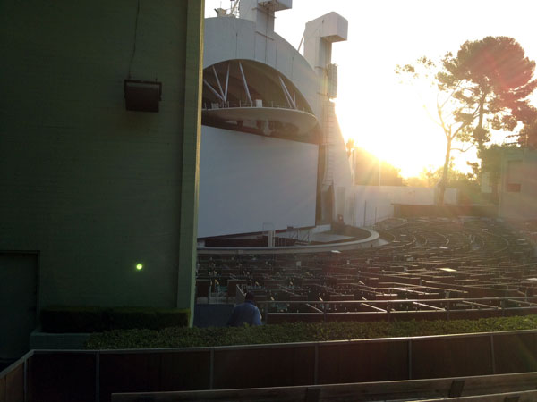 Hollywood Bowl Section E Row 7 seat 47