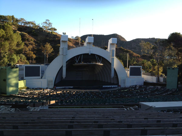 Hollywood Bowl Section J2 Row 21 Seat 25