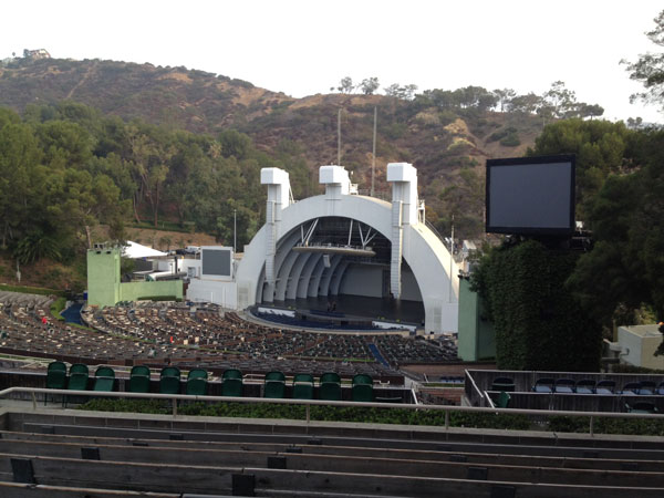 Hollywood Bowl Section L3 Row 9 seat 24