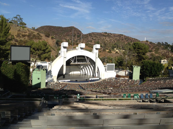 Hollywood Bowl Section P2 Row 19 Seat 119