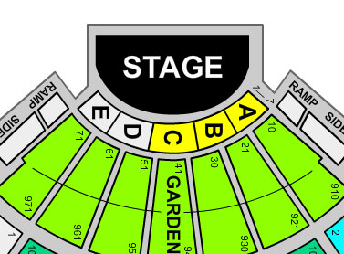 Hollywood Bowl Pool Circle map for lease events