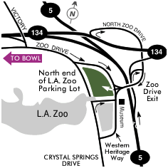 Hollywood Bowl LA Zoo Shuttle Lot