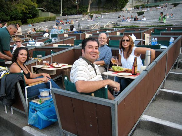 Hollywood Bowl Box Seats