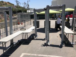 Hollywood Bowl metal detectors at all gate entrances