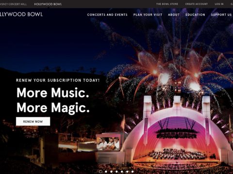 Hollywood Bowl website updated