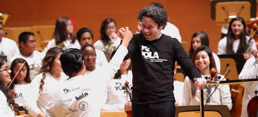 Youth Orchestra Los Angeles (YOLA), led by LA Phil Music & Artistic Director Gustavo Dudamel