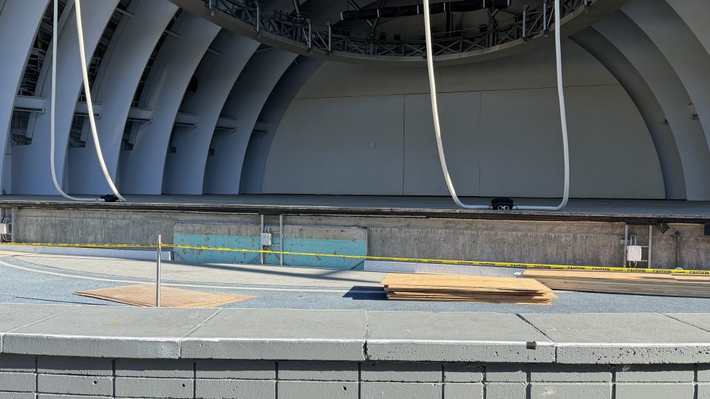 Hollywood Bowl Pool section construction 2026