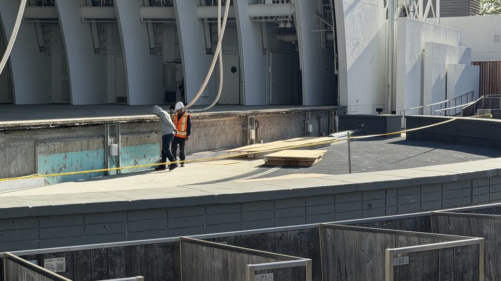 Hollywood Bowl Pool section construction 2026