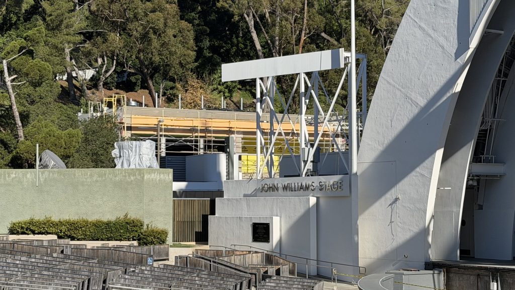 Hollywood Bowl Artist Pavilion construction