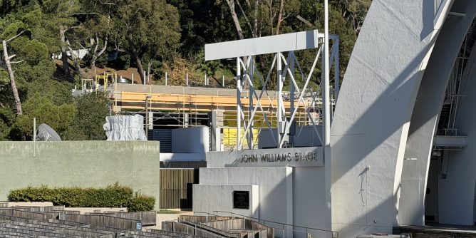 Hollywood Bowl Artist Pavilion construction