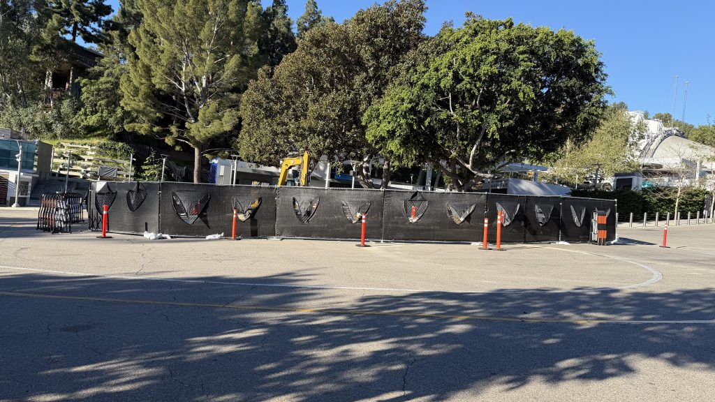 Hollywood Bowl Plaza construction 2026