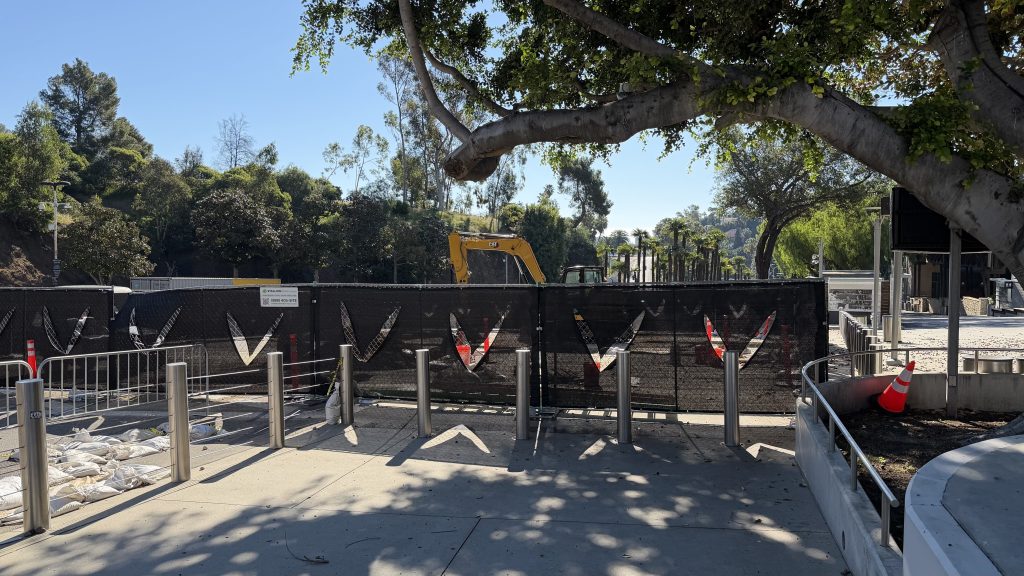 Hollywood Bowl Plaza construction 2026