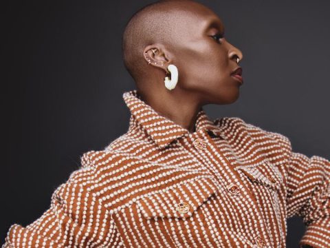 Cynthia Erivo performing at the Hollywood Bowl during a live concert